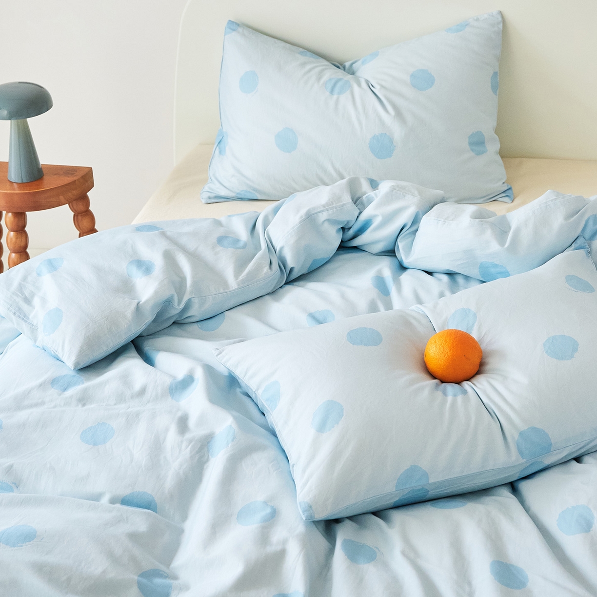 91家纺网 家纺一手货源 找家纺 EH家居 2025新款全棉斜纹印花-青春小调系列四件套 晴空物语