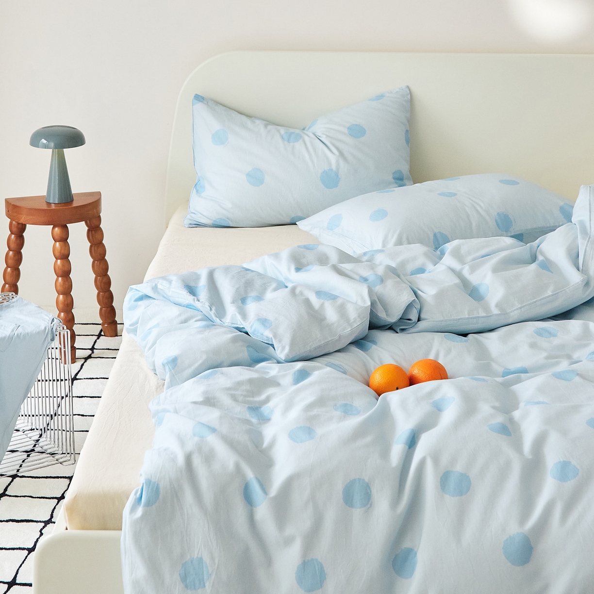 91家纺网 家纺一手货源 找家纺 EH家居 2025新款全棉斜纹印花-青春小调系列四件套 晴空物语