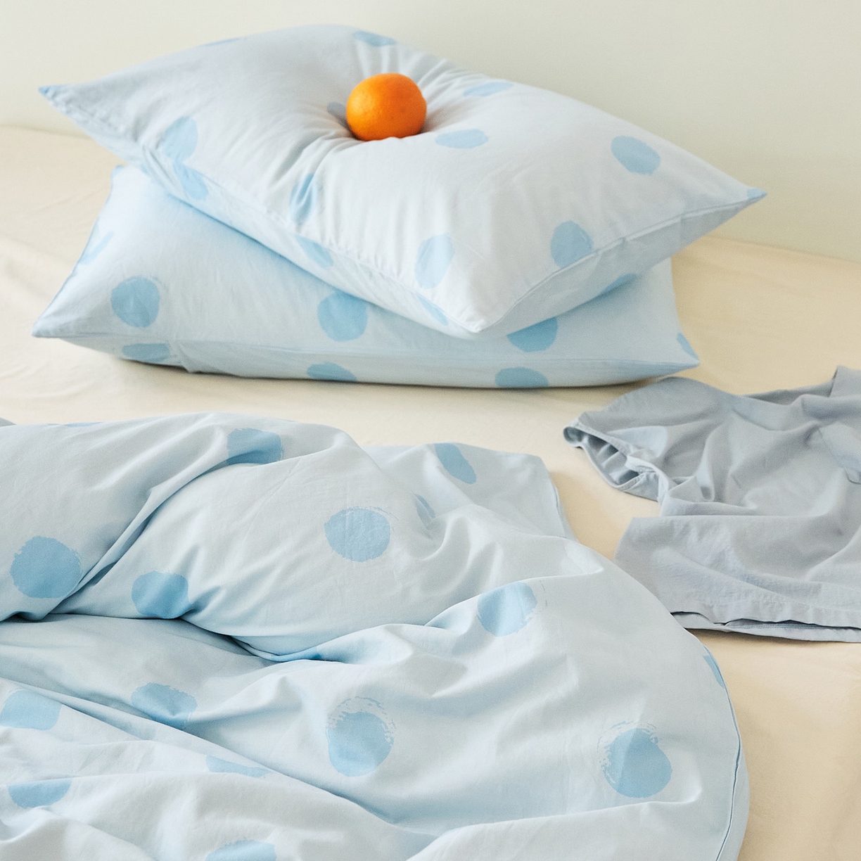 91家纺网 家纺一手货源 找家纺 EH家居 2025新款全棉斜纹印花-青春小调系列四件套 晴空物语