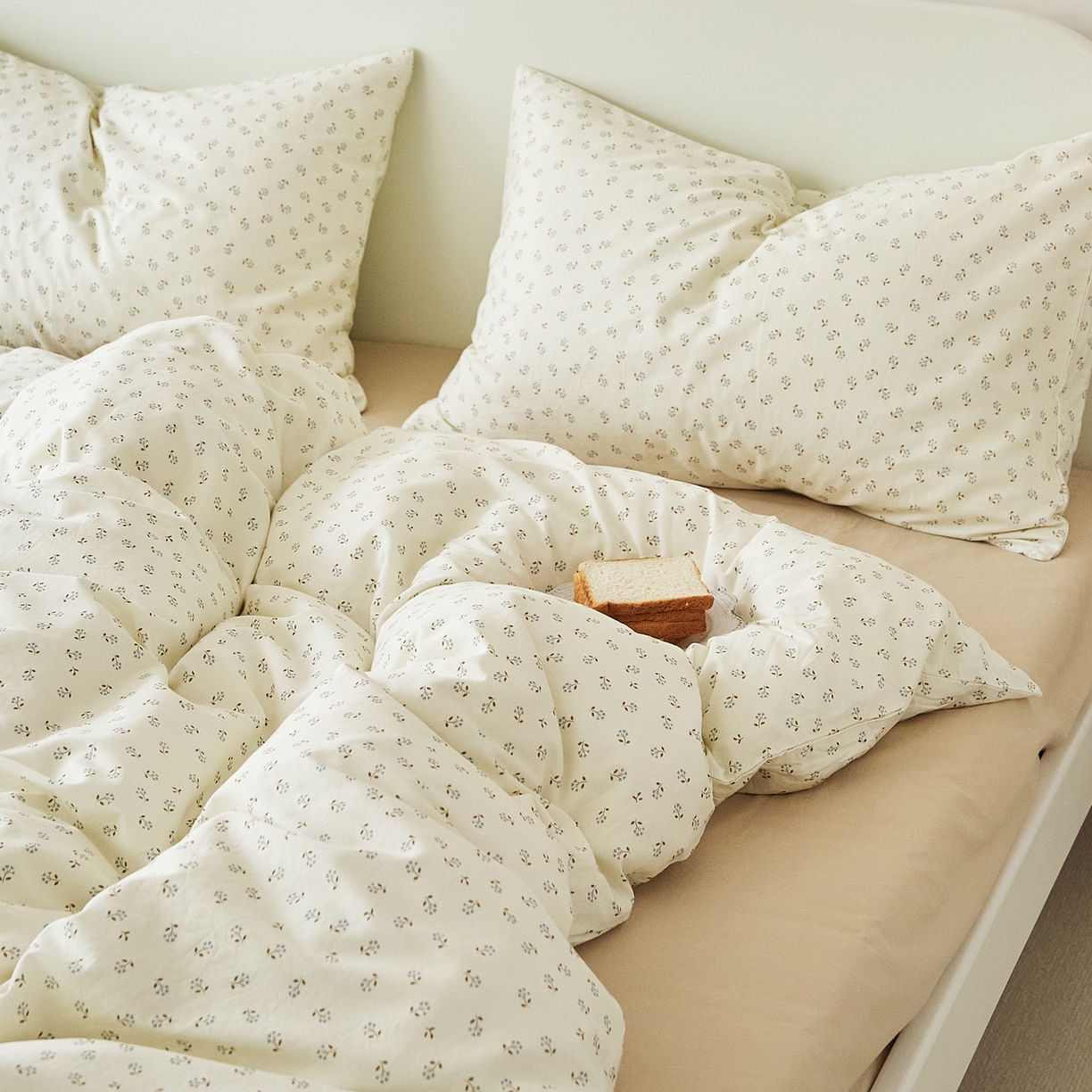 91家纺网 家纺一手货源 找家纺 EH家居 2025新款全棉斜纹印花-青春小调系列四件套 星野花园