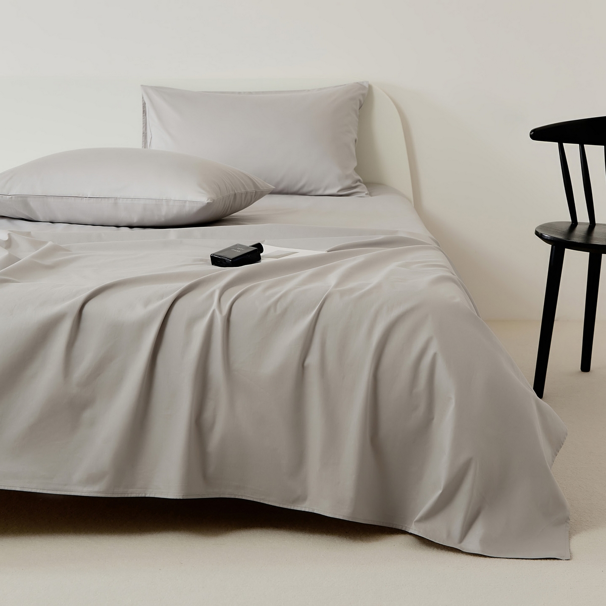 91家纺网 家纺一手货源 找家纺 EH家居 2025新款全棉斜纹纯色-青春小调系列单床单 蜜灰