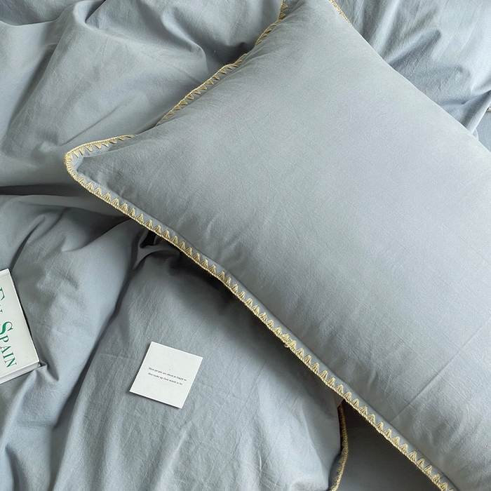 91家纺网 家纺一手货源 找家纺 （总）瑞莱 2025新款全棉轻奢水洗棉贝壳绣四件套