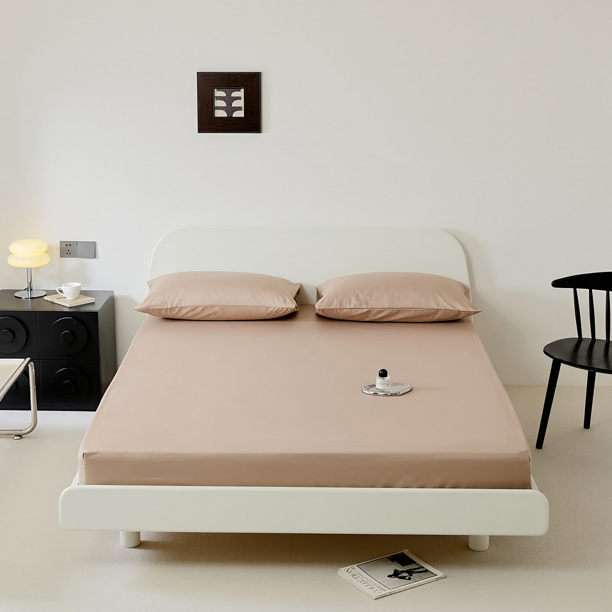 91家纺网 家纺一手货源 找家纺 （总）EH家居 2025新款全棉斜纹纯色-青春小调系列单床笠