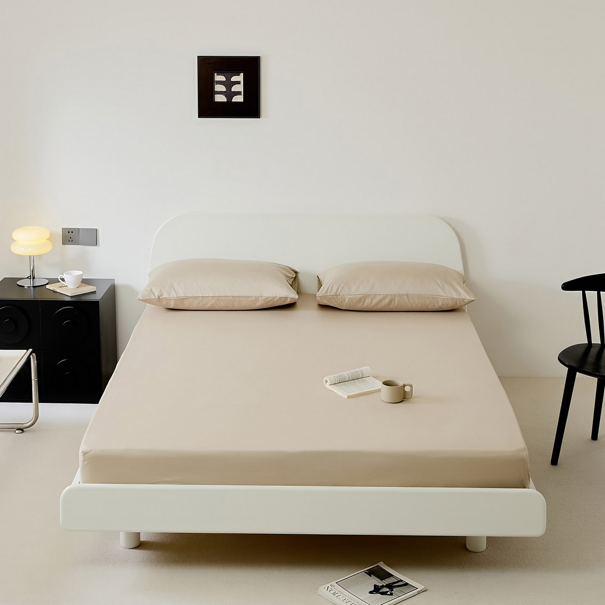 91家纺网 家纺一手货源 找家纺 （总）EH家居 2025新款全棉斜纹纯色-青春小调系列单床笠