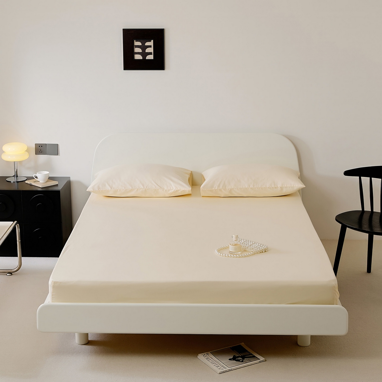 91家纺网 家纺一手货源 找家纺 （总）EH家居 2025新款全棉斜纹纯色-青春小调系列单床笠