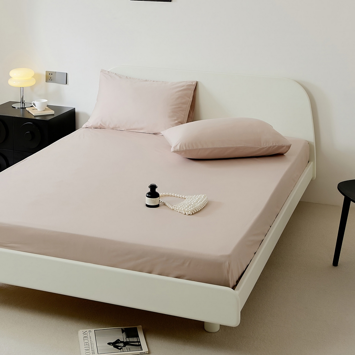 91家纺网 家纺一手货源 找家纺 （总）EH家居 2025新款全棉斜纹纯色-青春小调系列单床笠