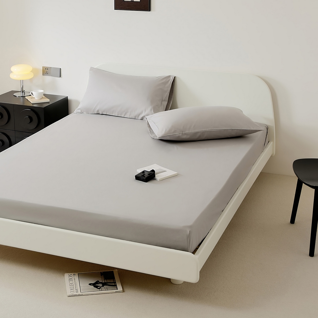 91家纺网 家纺一手货源 找家纺 EH家居 2025新款全棉斜纹纯色-青春小调系列单床笠 蜜灰