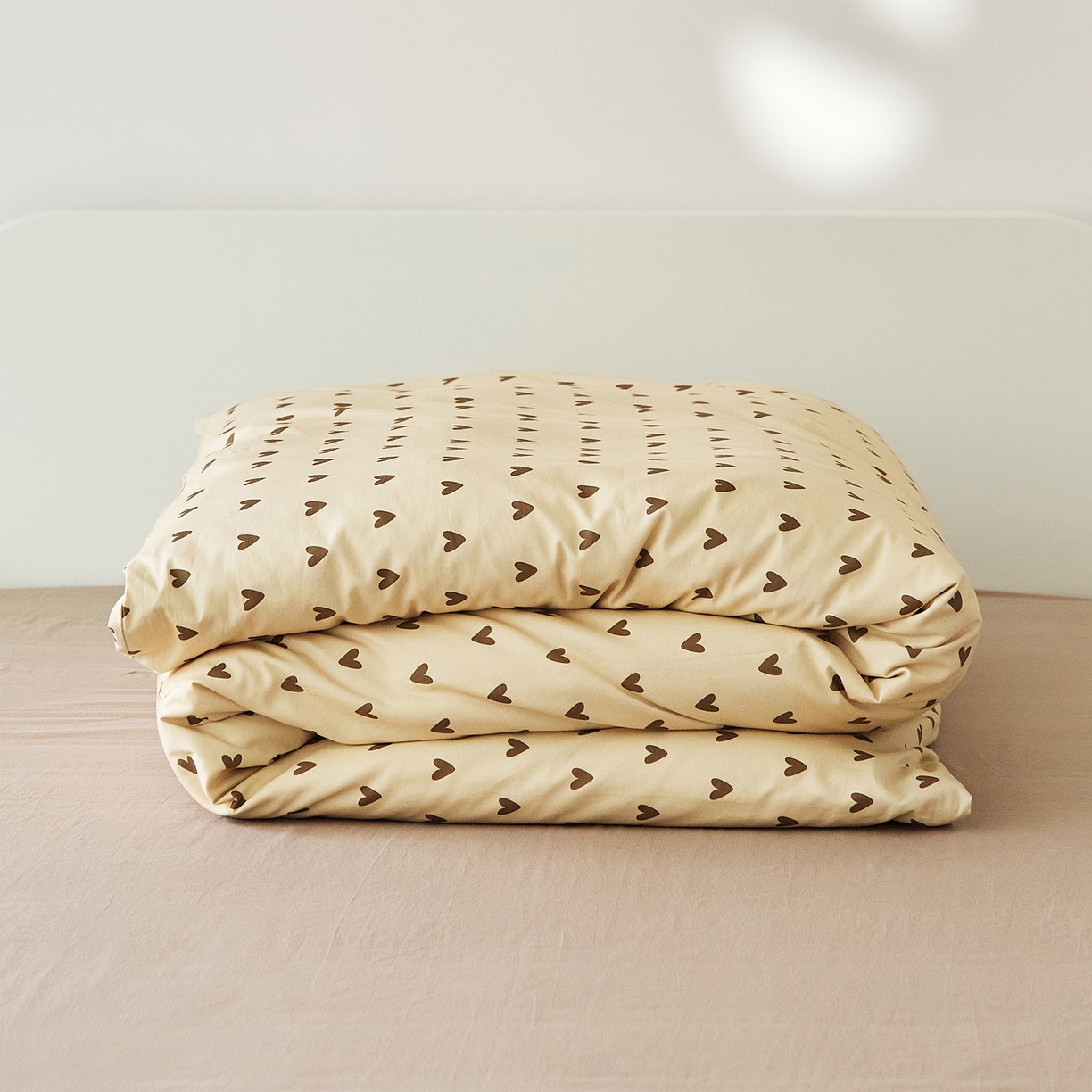 91家纺网 家纺一手货源 找家纺 EH家居 2025新款全棉斜纹印花-青春小调系列单被套 焦糖心语