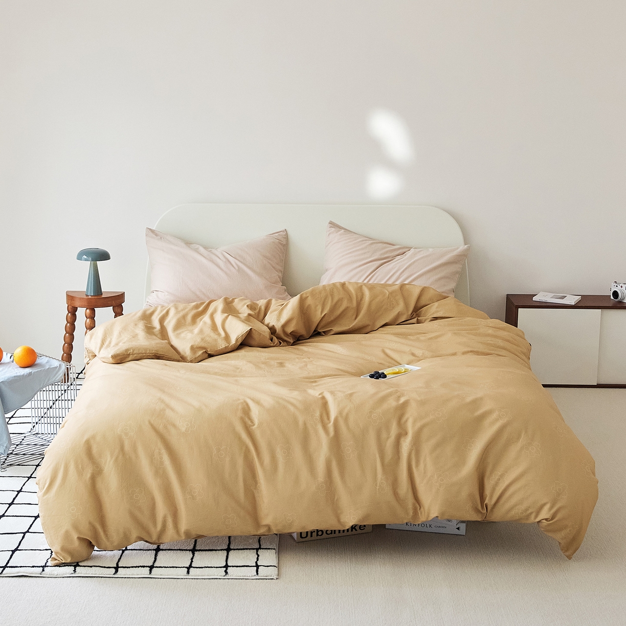 91家纺网 家纺一手货源 找家纺 EH家居 2025新款全棉斜纹印花-青春小调系列单被套 可可饼干