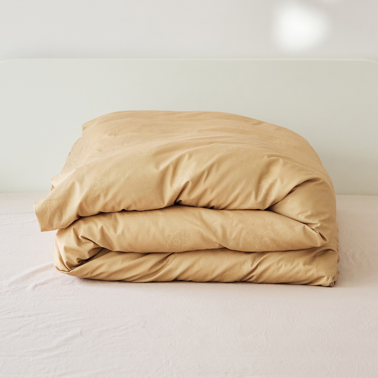 91家纺网 家纺一手货源 找家纺 EH家居 2025新款全棉斜纹印花-青春小调系列单被套 可可饼干