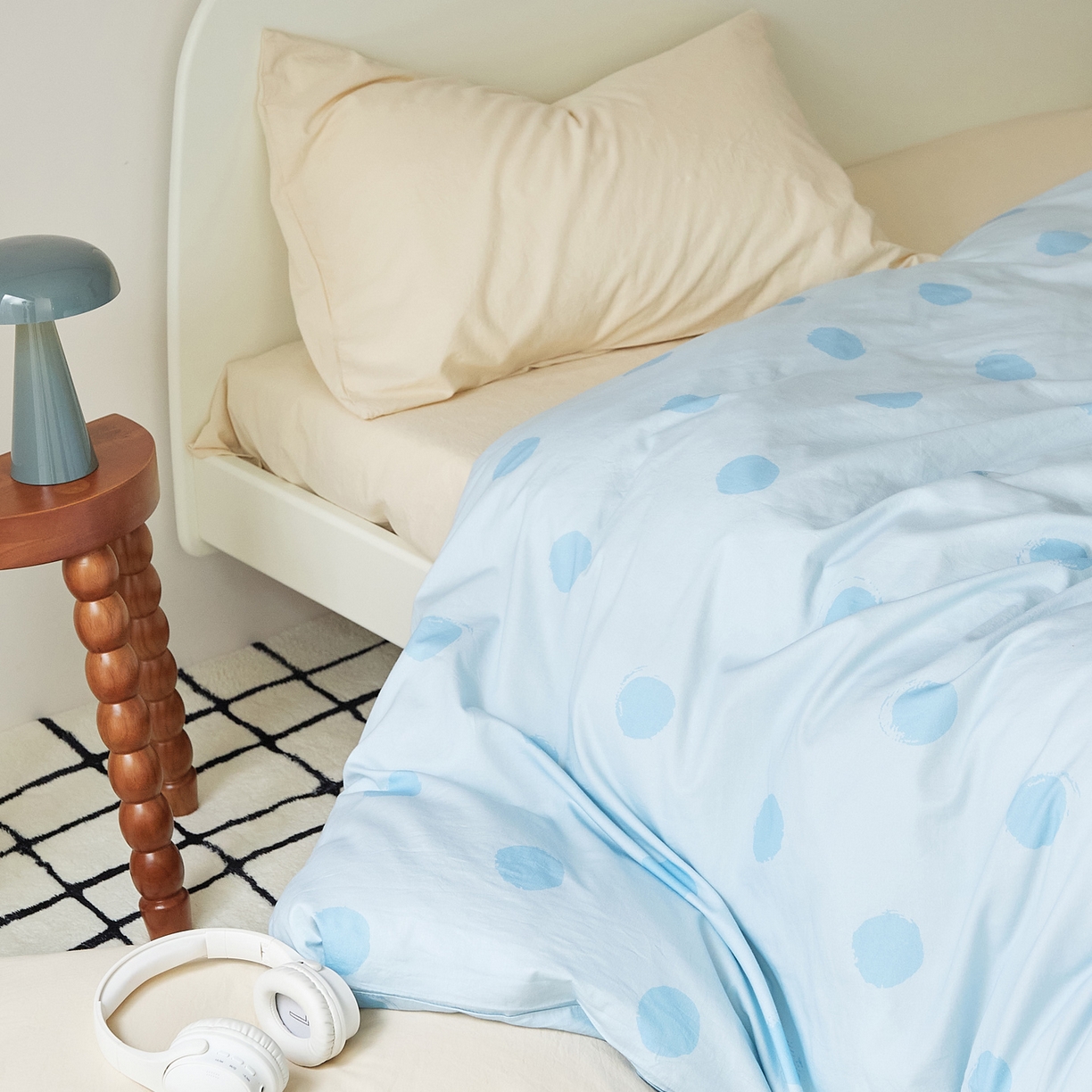 91家纺网 家纺一手货源 找家纺 EH家居 2025新款全棉斜纹印花-青春小调系列单被套 晴空物语