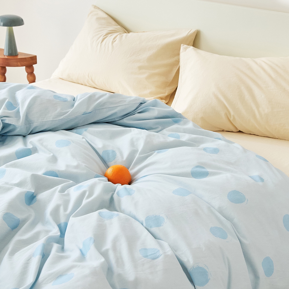 91家纺网 家纺一手货源 找家纺 EH家居 2025新款全棉斜纹印花-青春小调系列单被套 晴空物语