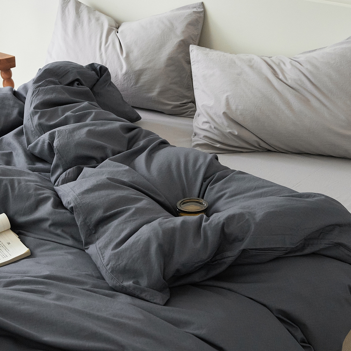 91家纺网 家纺一手货源 找家纺 EH家居 2025新款全棉斜纹印花-青春小调系列单被套 深色轨迹