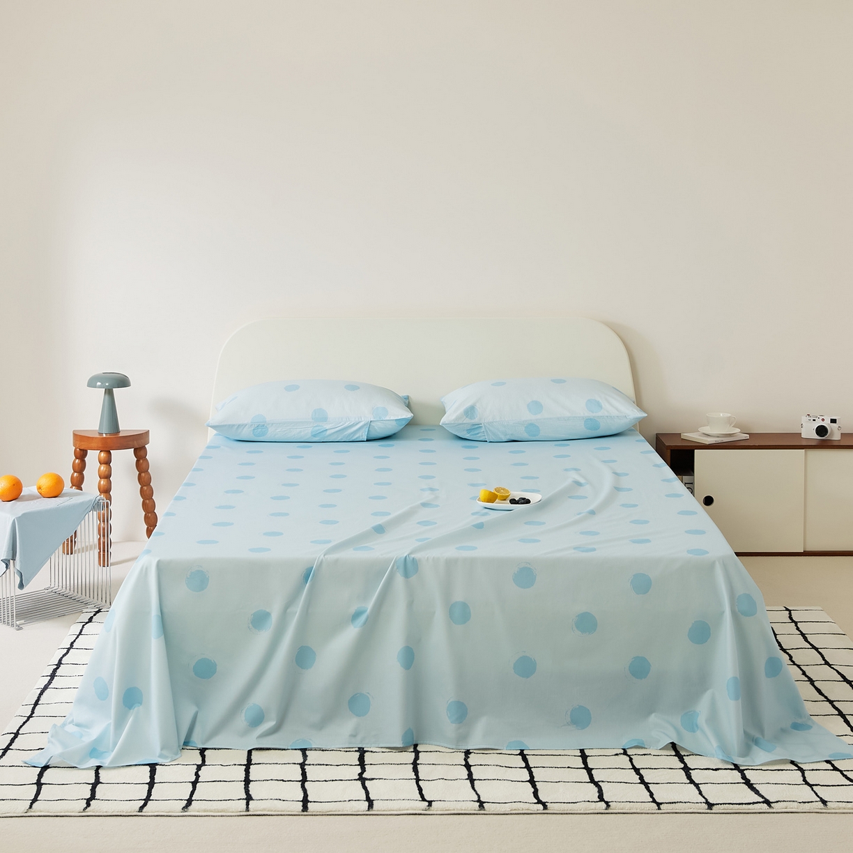 EH家居 2025新款全棉斜纹印花-青春小调系列单床单 晴空物语