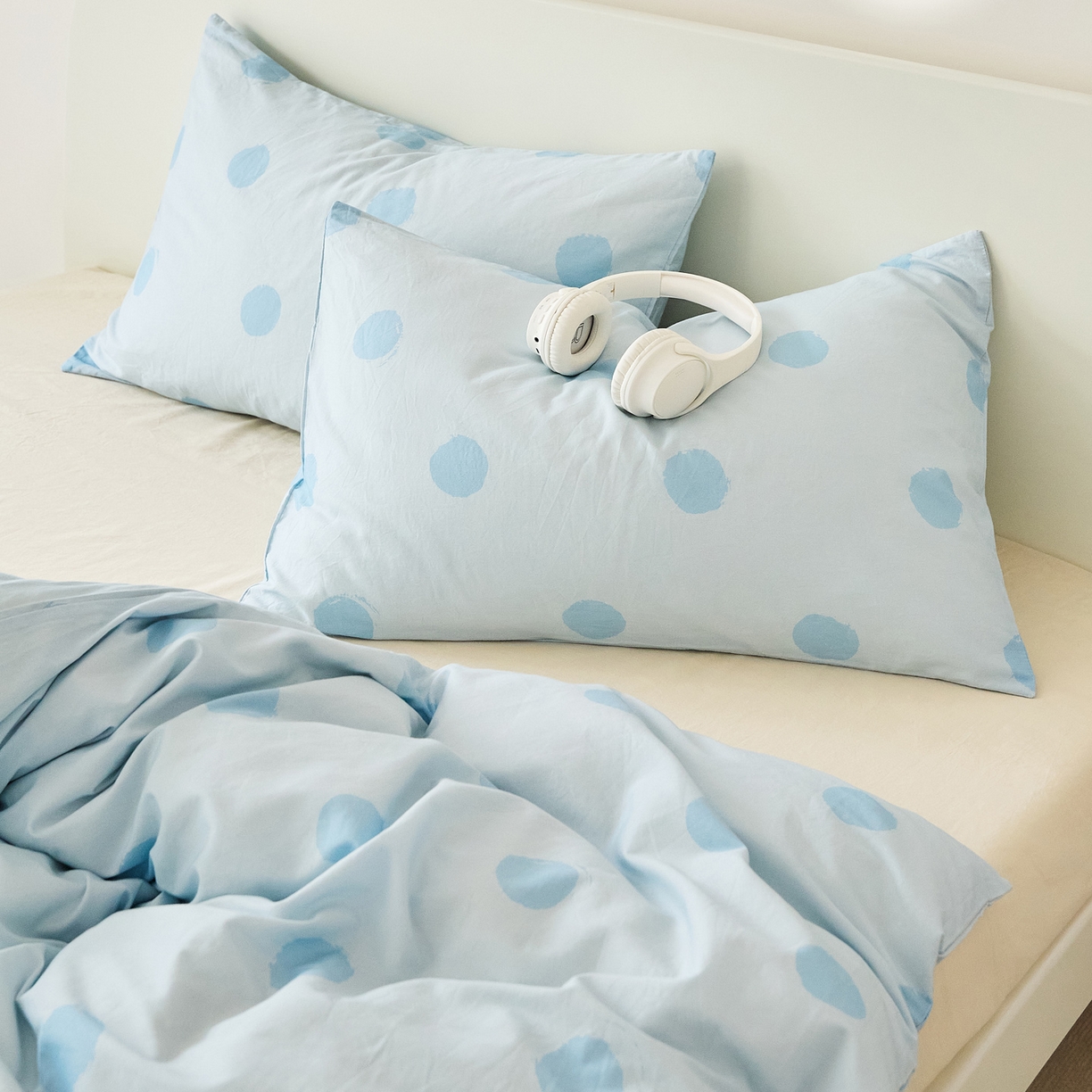 91家纺网 家纺一手货源 找家纺 EH家居 2025新款全棉斜纹印花-青春小调系列单枕套 晴空物语