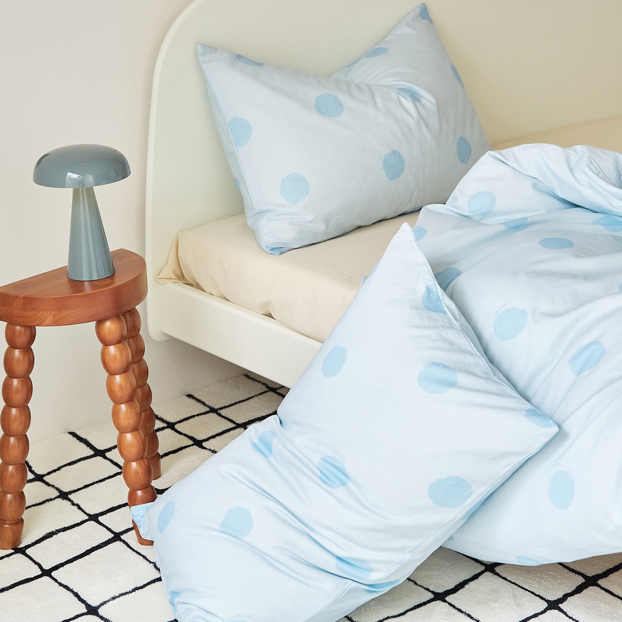 91家纺网 家纺一手货源 找家纺 EH家居 2025新款全棉斜纹印花-青春小调系列单枕套 晴空物语