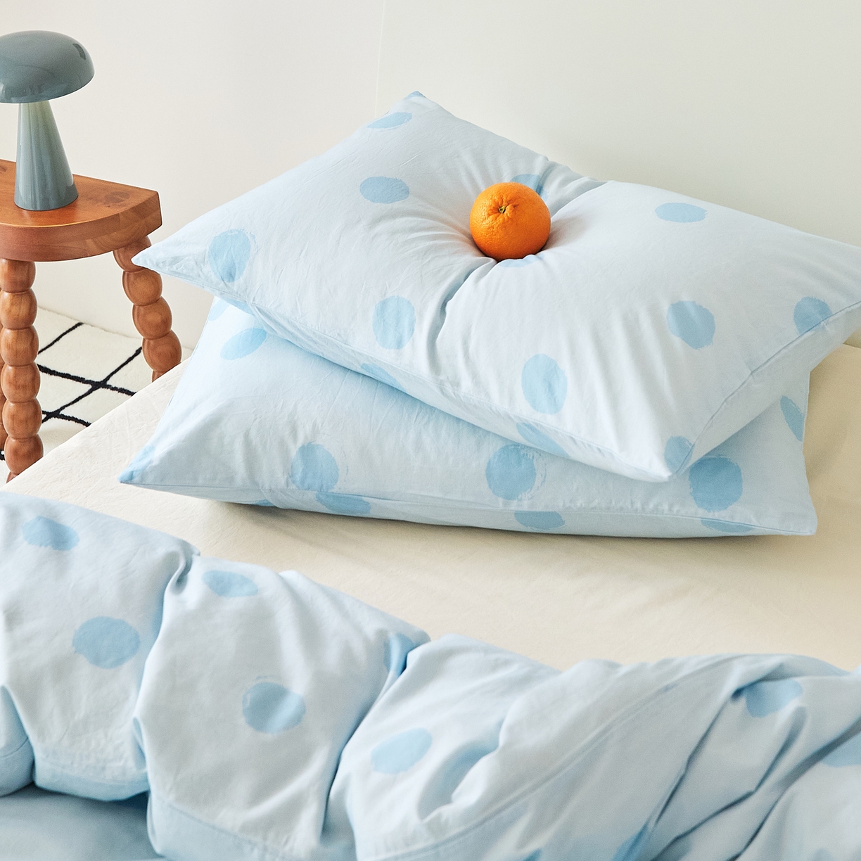 91家纺网 家纺一手货源 找家纺 EH家居 2025新款全棉斜纹印花-青春小调系列单枕套 晴空物语