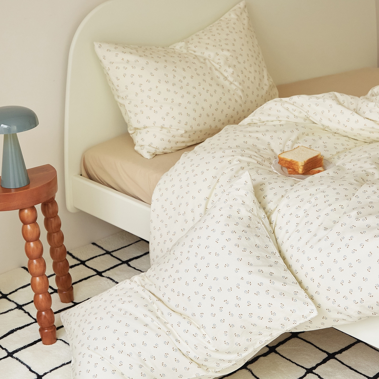 91家纺网 家纺一手货源 找家纺 EH家居 2025新款全棉斜纹印花-青春小调系列单枕套 星野花园