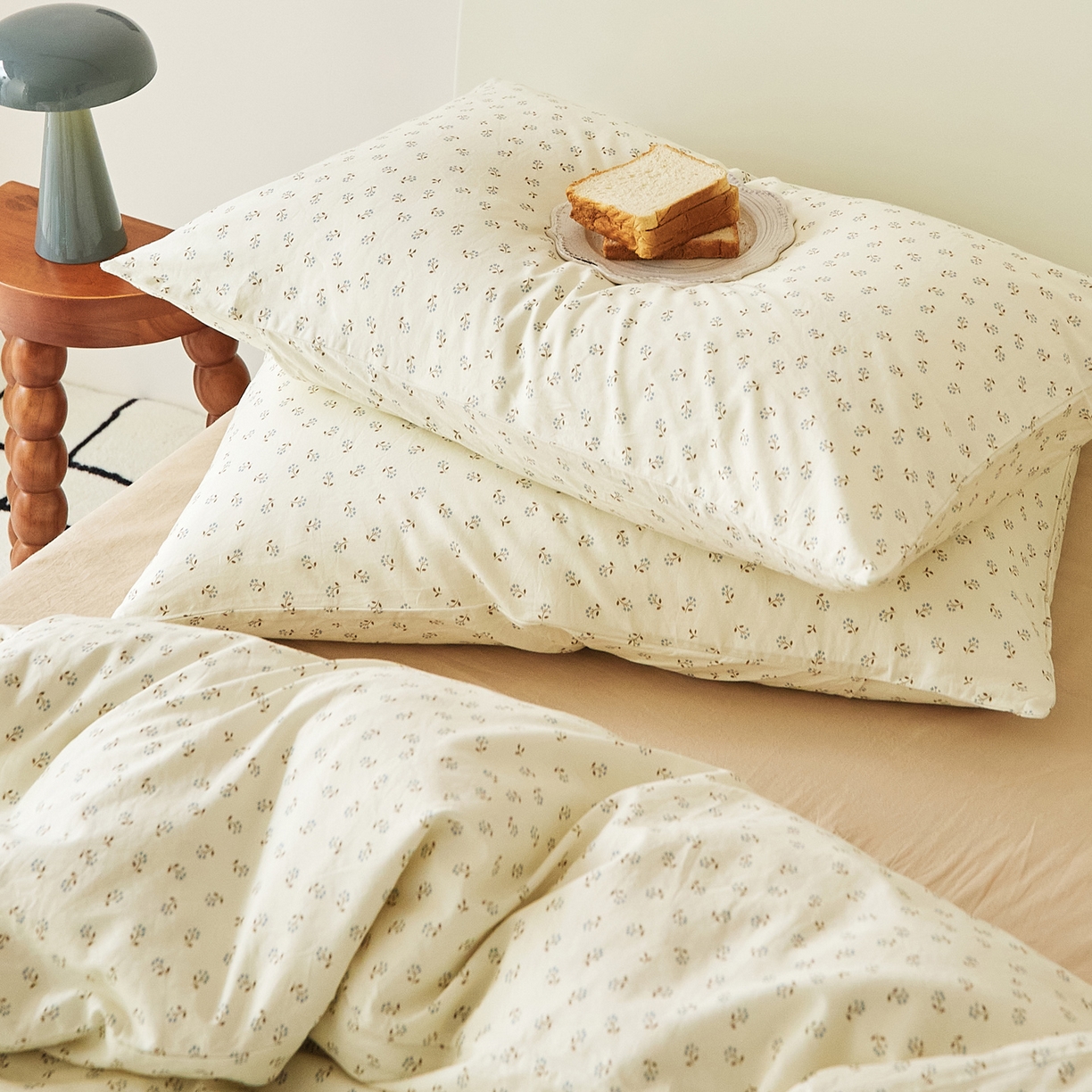 91家纺网 家纺一手货源 找家纺 EH家居 2025新款全棉斜纹印花-青春小调系列单枕套 星野花园