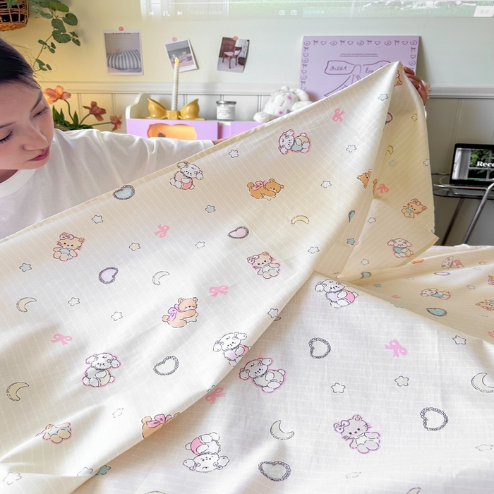 91家纺网 家纺一手货源 找家纺 （总）Sweet dreams甜梦 2025新款全棉纯棉卡通印花睡袋酒店一体式全棉旅行睡袋