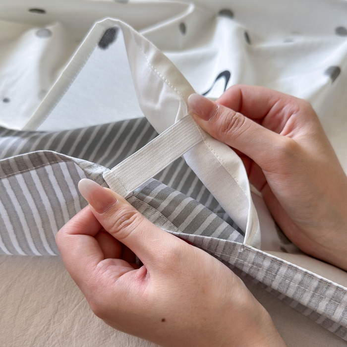 91家纺网 家纺一手货源 找家纺 Sweet dreams甜梦 2025新款全棉纯棉卡通印花睡袋酒店一体式全棉旅行睡袋 波点笑脸