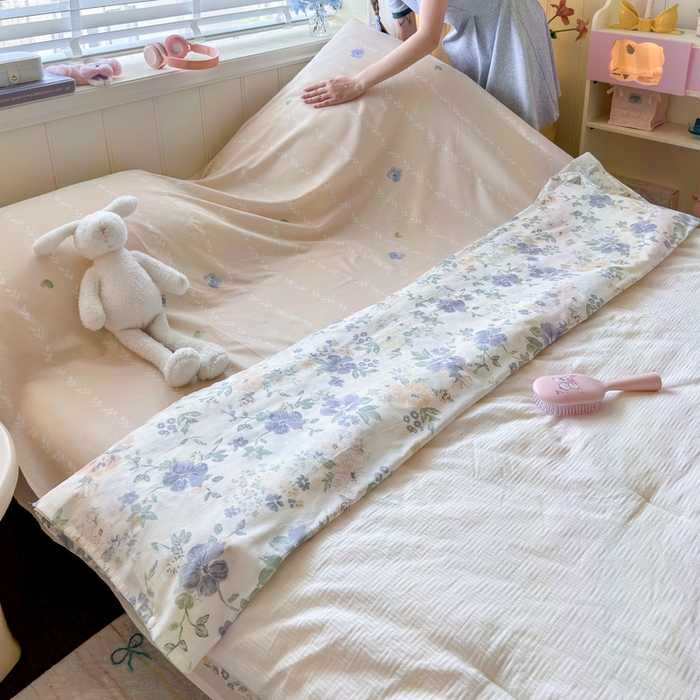 91家纺网 家纺一手货源 找家纺 Sweet dreams甜梦 2025新款全棉纯棉卡通印花睡袋酒店一体式全棉旅行睡袋 繁花