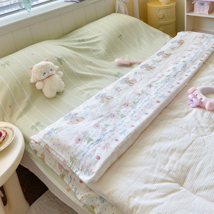 91家纺网 家纺一手货源 找家纺 Sweet dreams甜梦 2025新款全棉纯棉卡通印花睡袋酒店一体式全棉旅行睡袋 花花小狗