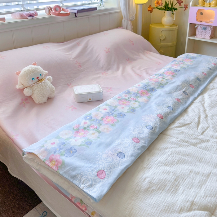 91家纺网 家纺一手货源 找家纺 Sweet dreams甜梦 2025新款全棉纯棉卡通印花睡袋酒店一体式全棉旅行睡袋 花季