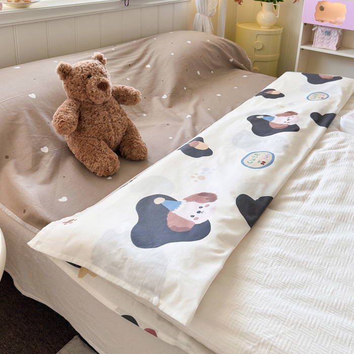 91家纺网 家纺一手货源 找家纺 Sweet dreams甜梦 2025新款全棉纯棉卡通印花睡袋酒店一体式全棉旅行睡袋 蘑菇小狗