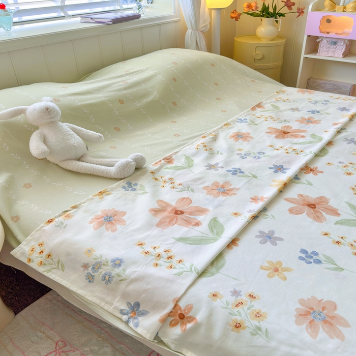 91家纺网 家纺一手货源 找家纺 Sweet dreams甜梦 2025新款全棉纯棉卡通印花睡袋酒店一体式全棉旅行睡袋 沐秋