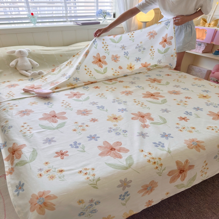 91家纺网 家纺一手货源 找家纺 Sweet dreams甜梦 2025新款全棉纯棉卡通印花睡袋酒店一体式全棉旅行睡袋 沐秋