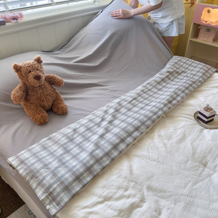 91家纺网 家纺一手货源 找家纺 Sweet dreams甜梦 2025新款全棉纯棉卡通印花睡袋酒店一体式全棉旅行睡袋 时尚格子