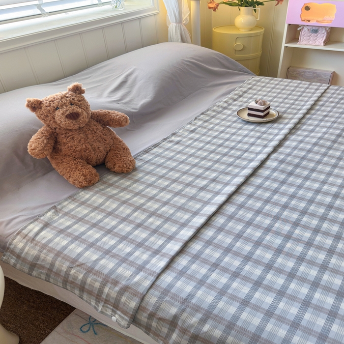 91家纺网 家纺一手货源 找家纺 Sweet dreams甜梦 2025新款全棉纯棉卡通印花睡袋酒店一体式全棉旅行睡袋 时尚格子