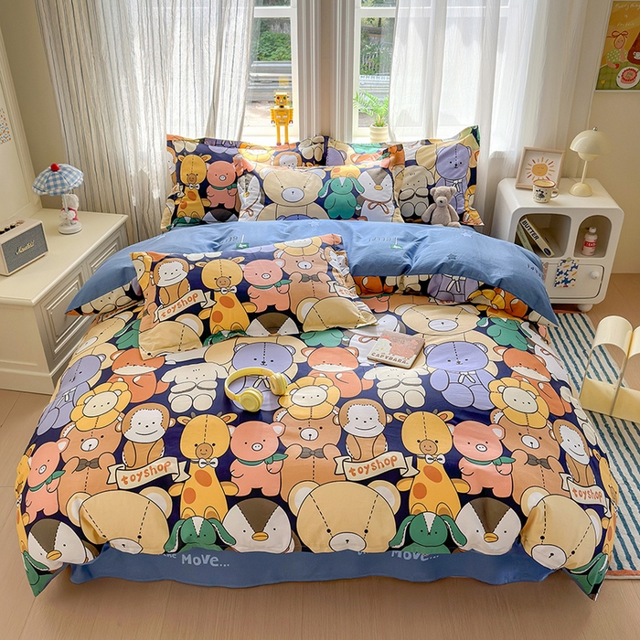 91家纺网 家纺一手货源 找家纺 （总）金盛纺 2025新款全棉印花四件套