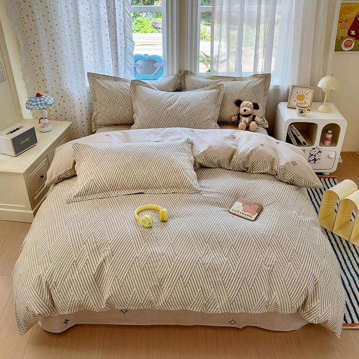 91家纺网 家纺一手货源 找家纺 （总）金盛纺 2025新款全棉印花四件套