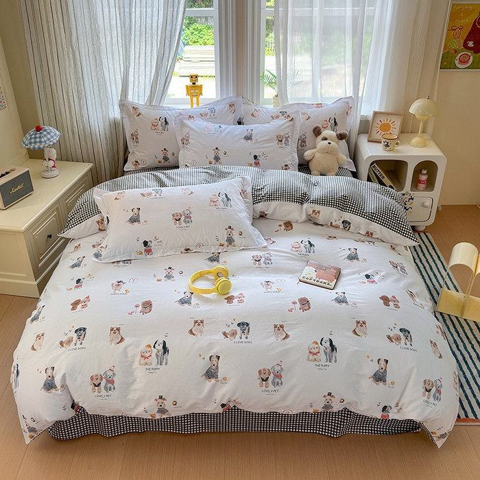 91家纺网 家纺一手货源 找家纺 （总）金盛纺 2025新款全棉印花四件套