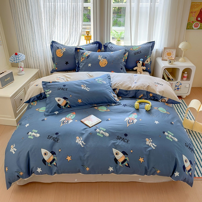 91家纺网 家纺一手货源 找家纺 （总）金盛纺 2025新款全棉印花四件套