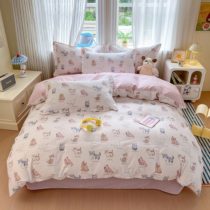 91家纺网 家纺一手货源 找家纺 （总）金盛纺 2025新款全棉印花四件套