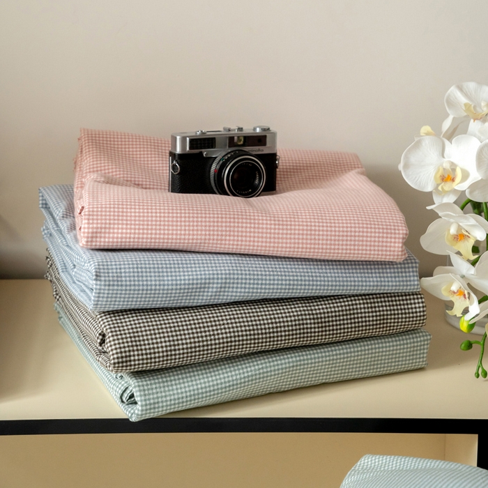 91家纺网 家纺一手货源 找家纺 （总）玖弘家居 2025新款全棉纯棉水洗棉细格单被套