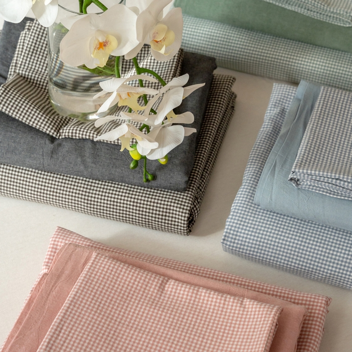 91家纺网 家纺一手货源 找家纺 （总）玖弘家居 2025新款全棉纯棉水洗棉细格单被套