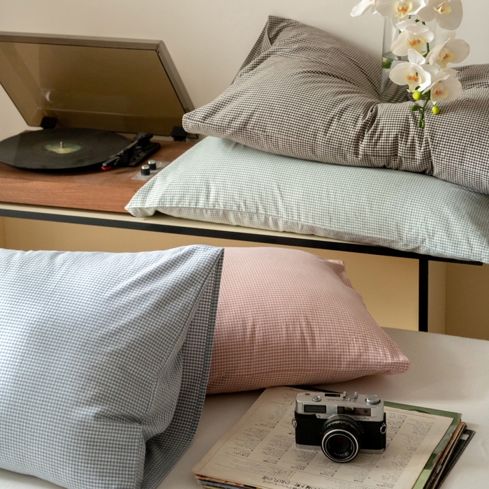 91家纺网 家纺一手货源 找家纺 （总）玖弘家居 2025新款全棉纯棉水洗棉细格单被套