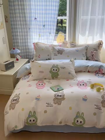 91家纺网 家纺一手货源 找家纺 （总）金盛纺 2025新款全棉印花四件套