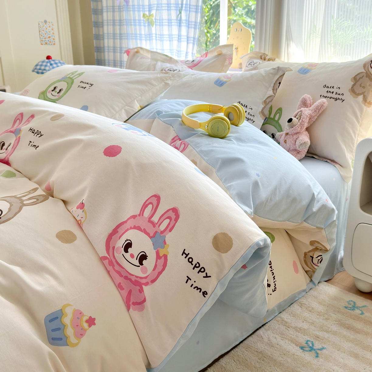 金盛纺 2025新款全棉印花四件套 彩萌布布