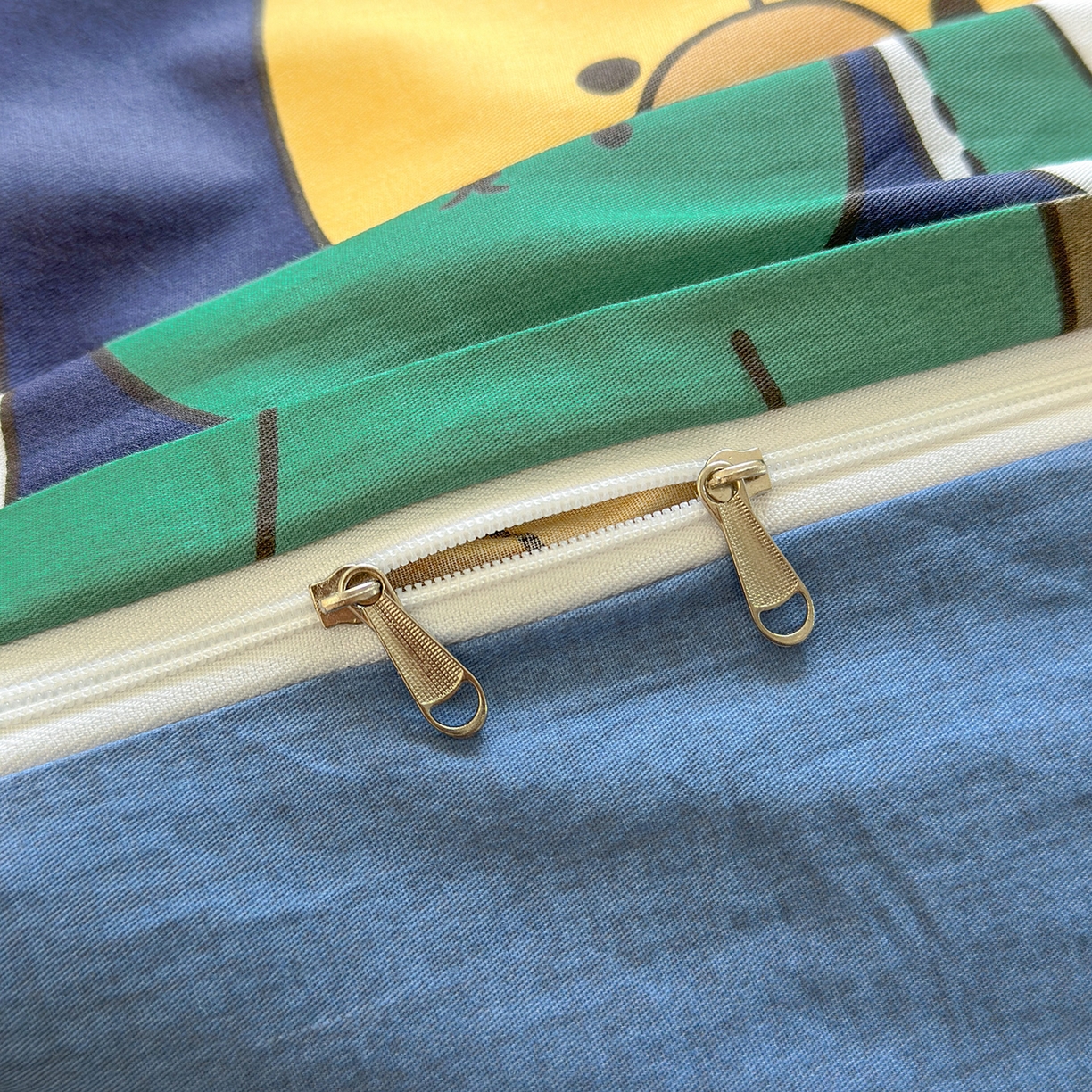 91家纺网 家纺一手货源 找家纺 金盛纺 2025新款全棉印花四件套 动物联盟