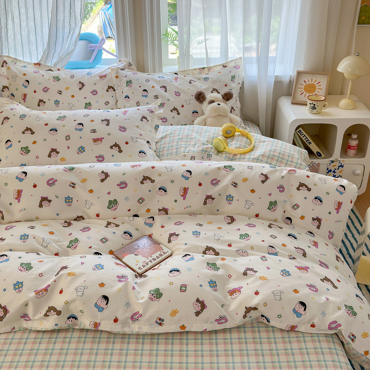 91家纺网 家纺一手货源 找家纺 金盛纺 2025新款全棉印花四件套 新新一家