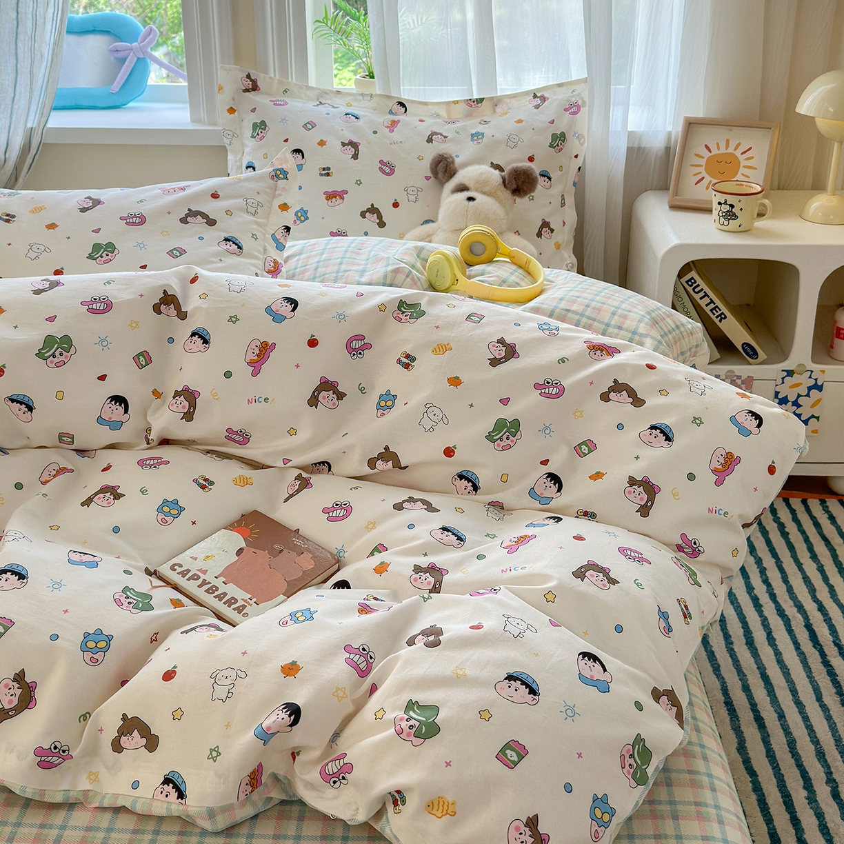 91家纺网 家纺一手货源 找家纺 金盛纺 2025新款全棉印花四件套 新新一家