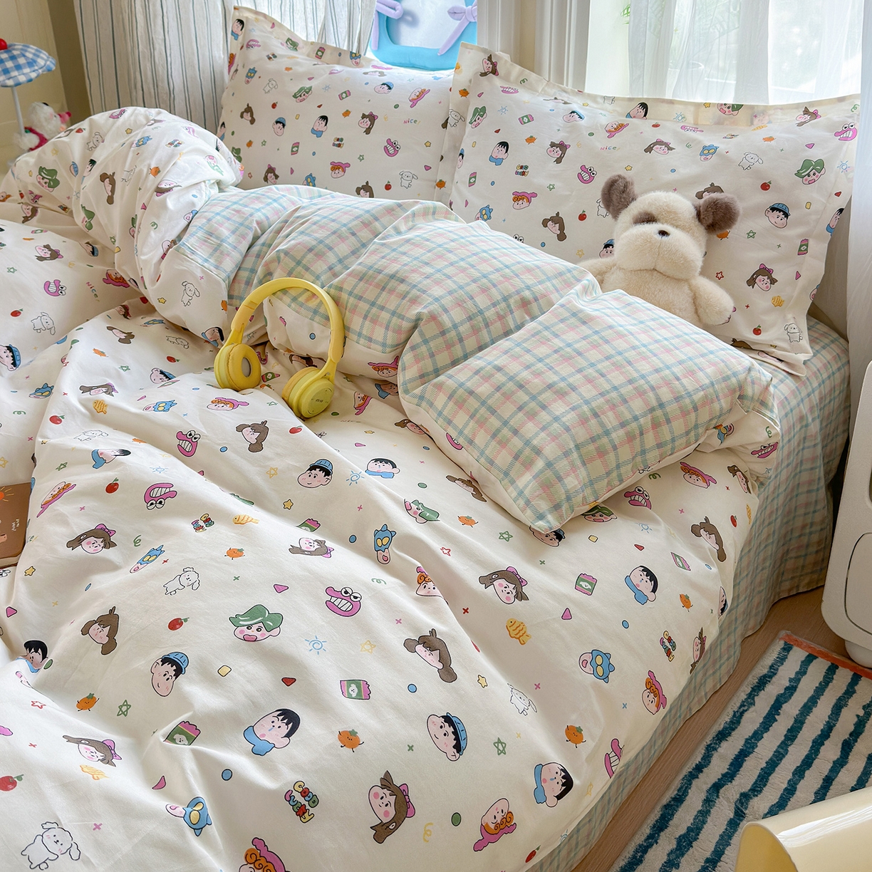 91家纺网 家纺一手货源 找家纺 金盛纺 2025新款全棉印花四件套 新新一家