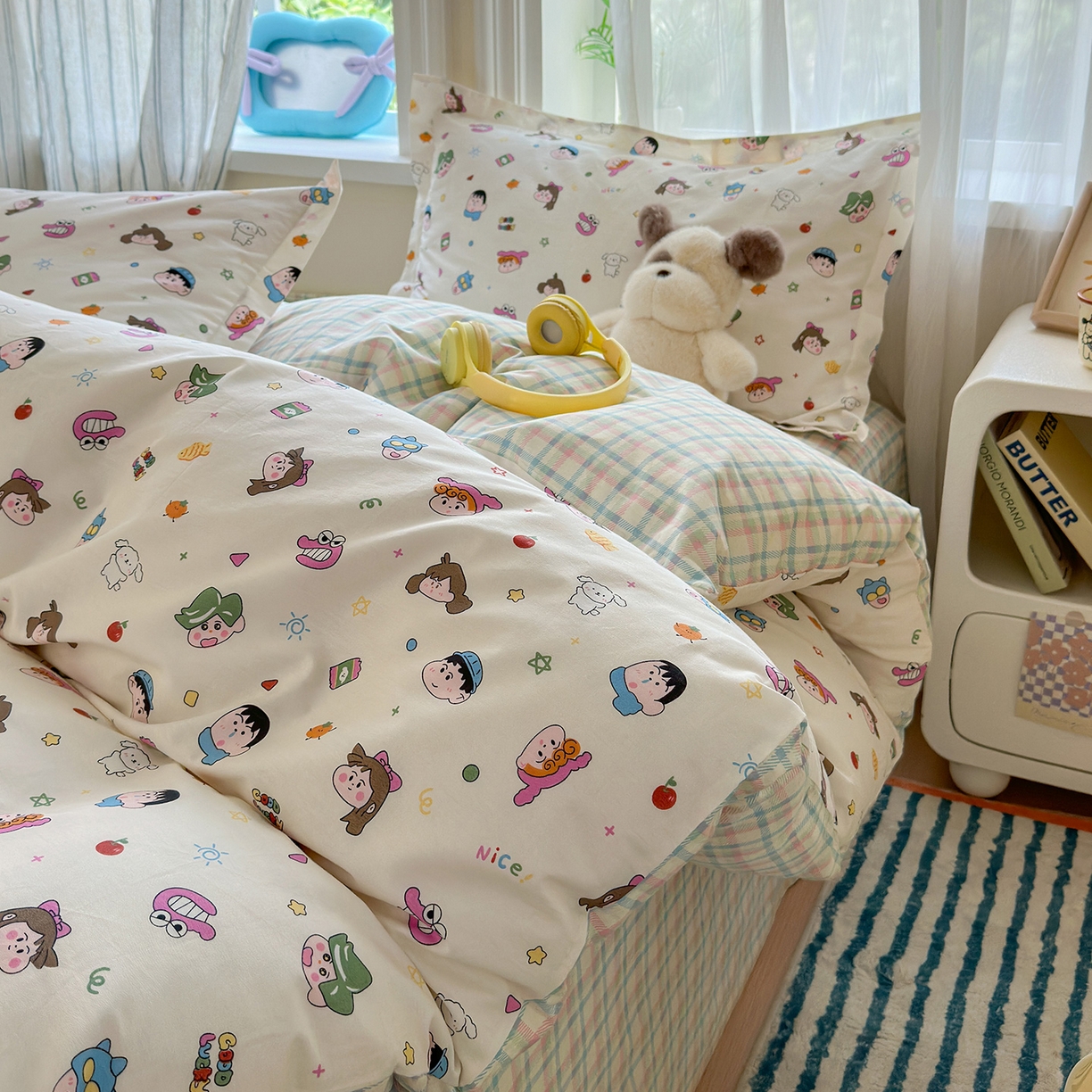 91家纺网 家纺一手货源 找家纺 金盛纺 2025新款全棉印花四件套 新新一家