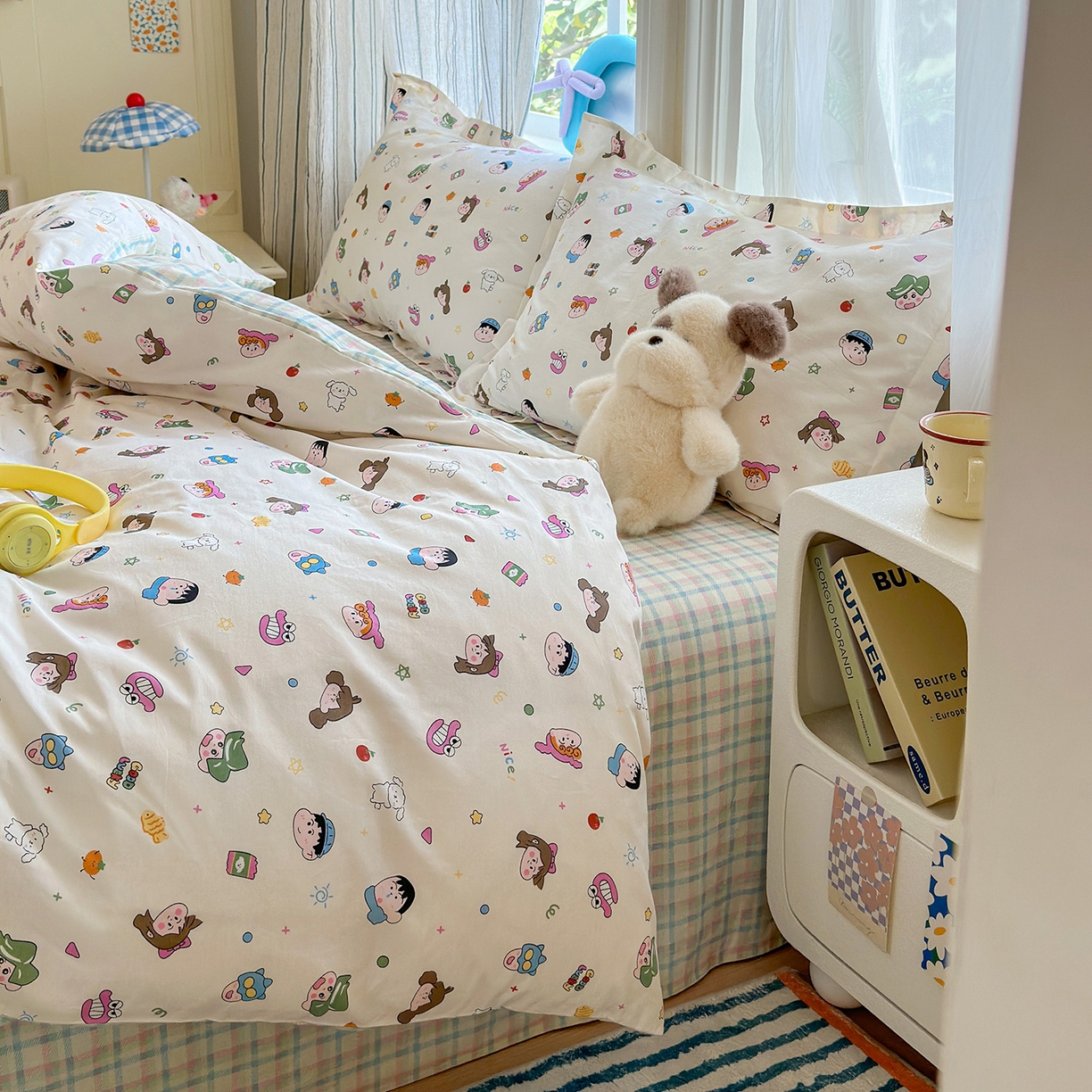 91家纺网 家纺一手货源 找家纺 金盛纺 2025新款全棉印花四件套 新新一家