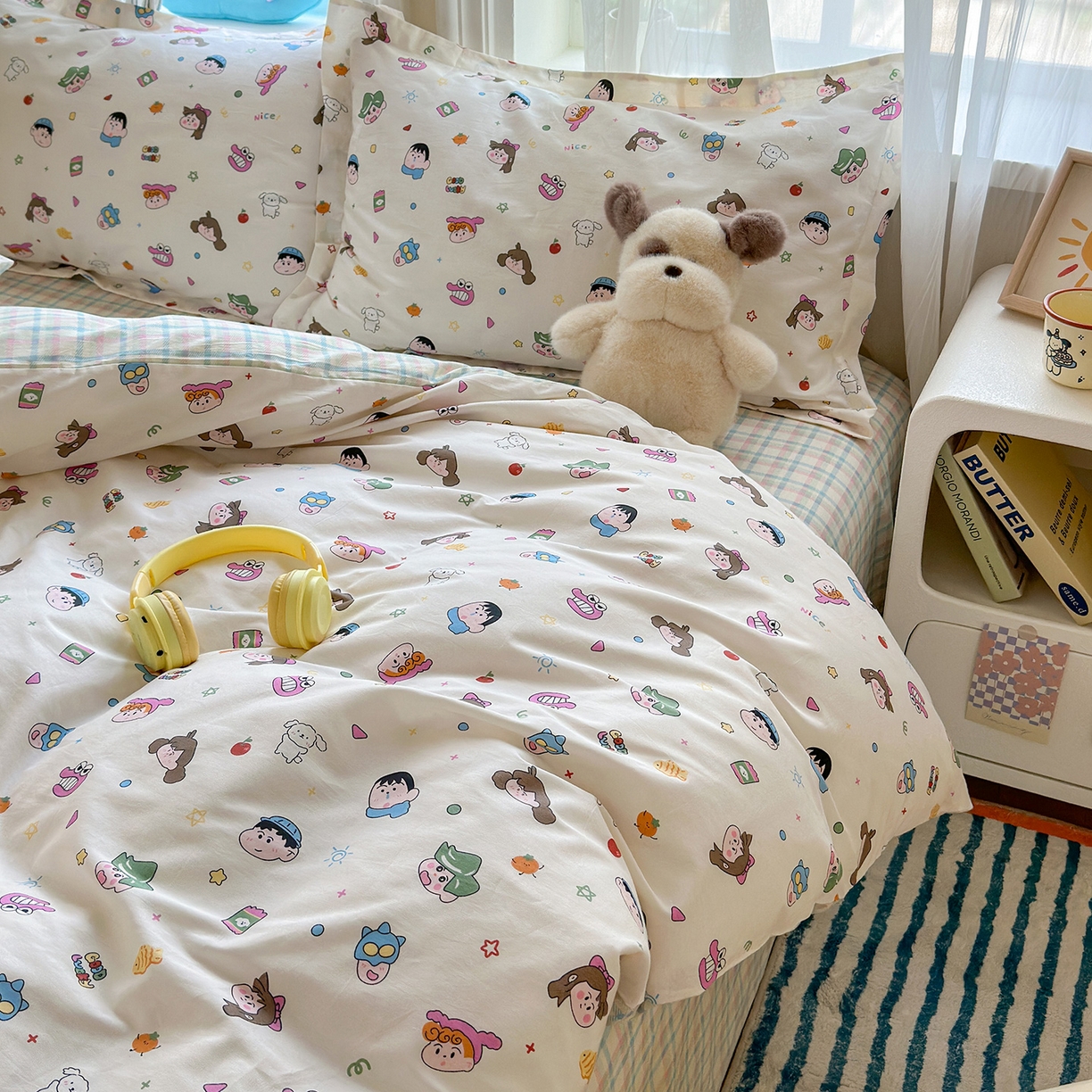 91家纺网 家纺一手货源 找家纺 金盛纺 2025新款全棉印花四件套 新新一家